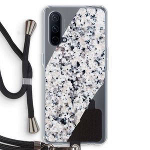 Gespikkelde marmer: OnePlus Nord CE 5G Transparant Hoesje met koord