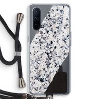 Gespikkelde marmer: OnePlus Nord CE 5G Transparant Hoesje met koord