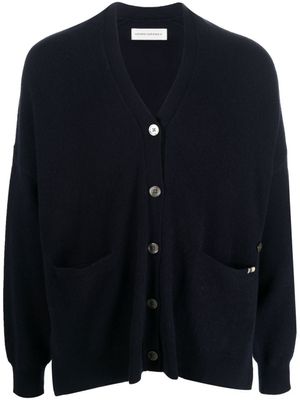 extreme cashmere cardigan N°24 Tokio en maille - Bleu