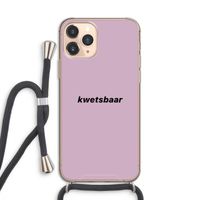 kwetsbaar: iPhone 11 Pro Transparant Hoesje met koord
