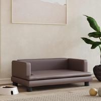 Hondenmand 80x45x30 cm kunstleer bruin