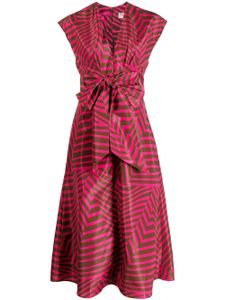 Silvia Tcherassi robe Toledo à rayures - Rose