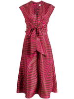 Silvia Tcherassi robe Toledo à rayures - Rose