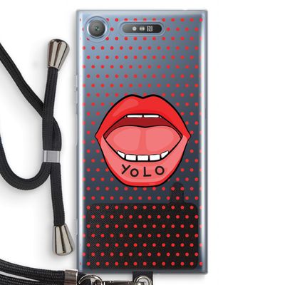 Yolo Denise: Sony Xperia XZ1 Transparant Hoesje met koord