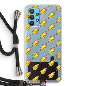 Waterijsjes: Samsung Galaxy A32 4G Transparant Hoesje met koord