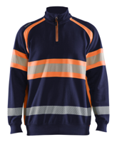 Blåkläder High-Vis Sweater 35531158 | Marineblauw/Oranje | Maat M - 7330509830727 Blåkläder High-Vis Sweater 35531158 | Marineblauw/Oranje | Maat M - 7330509830727