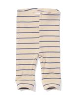 HEMA Newborn meegroeilegging rib strepen ecru (ecru)