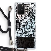 Vexx Black Mixtape: Samsung Galaxy S10 Lite Transparant Hoesje met koord