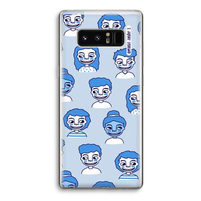 Gezichtjes: Samsung Galaxy Note 8 Transparant Hoesje