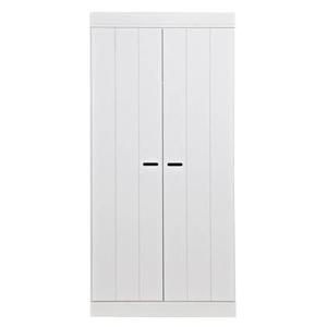 Woood Connect Kledingkast B 94 cm - Plank en Roede - Wit