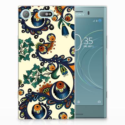 Siliconen Hoesje Sony Xperia XZ1 Compact Barok Flower