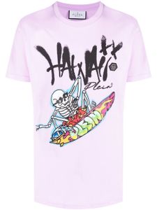 Philipp Plein t-shirt Hawaii à imprimé graphique - Violet