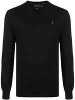 Polo Ralph Lauren pull en coton à logo brodé - Noir