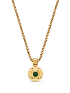 Nialaya Jewelry collier à pendentif Evil Eye - Or