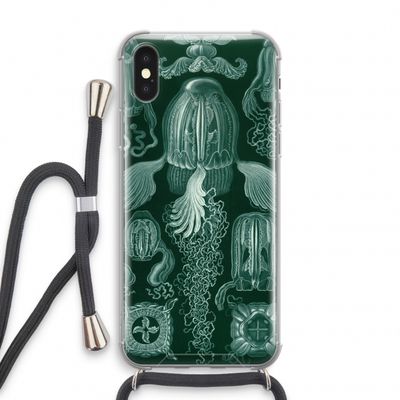 Haeckel Cubomedusae: iPhone XS Transparant Hoesje met koord