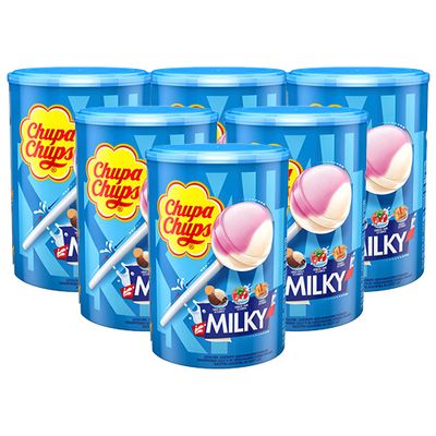Chupa Chups - Lolly&apos;s Milky - 6x 100 stuks