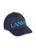 Lanvin Enfant casquette à logo brodé - Bleu