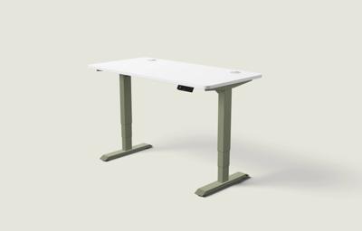Desktronic HomePro bureau - Olijfgroen / Wit / 140x70 cm