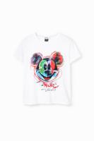Arty T-shirt met Mickey Mouse - WHITE - L