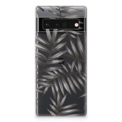 Google Pixel 6 Pro | TPU Case | Leaves Grey Google Pixel 6 Pro | TPU Case | Leaves Grey
