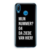 Da ziede van hier - Zwart: Huawei P20 Lite Transparant Hoesje Da ziede van hier - Zwart: Huawei P20 Lite Transparant Hoesje