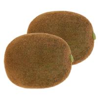 Kunstfruit - Set van 4x stuks - kiwi - bruin - 6 cm - realistische decoratie - sier - fruitschaal
