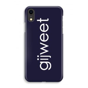 Gijweet: iPhone XR Volledig Geprint Hoesje