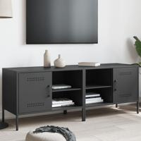Tv-meubelen 2 st 68x39x50,5 cm staal zwart