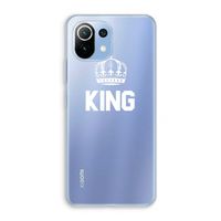 King zwart: Xiaomi Mi 11 Lite Transparant Hoesje