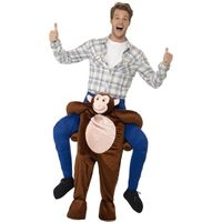 Ride on kostuum aap voor volwassenen One size  - - thumbnail