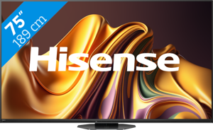 Hisense 75U8NQ tv 190,5 cm (75") 4K Ultra HD Smart TV Zwart 3000 cd/m²