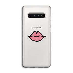 Kusje: Samsung Galaxy S10 4G Transparant Hoesje