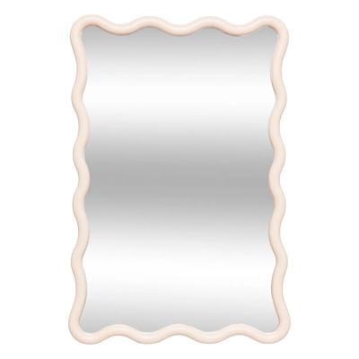 Atmosphera Wandspiegel Waves - beige - 60 x 38 cm - kunststof/glas
