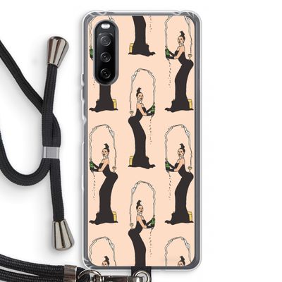Pop Some Kim: Sony Sony Xperia 10 III Transparant Hoesje met koord