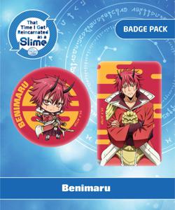 That Time I Got Reincarnated As A Slime Pin Badges 2-Pack Benimaru