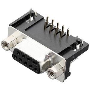 encitech DRB-09F-TBG-110 2103-2100-11 D-sub female connector 90 ° Aantal polen: 9 Soldeerpennen 1 stuk(s) Tray