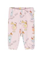 Stella McCartney Kids pantalon de jogging Summer Cocktail en coton - Rose