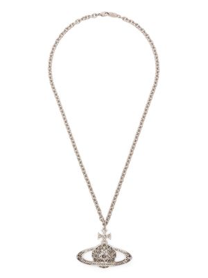 Vivienne Westwood collier Man Bas Relief Orb - Argent