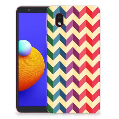 Samsung Galaxy A01 Core | TPU bumper | Zigzag Multi Color Samsung Galaxy A01 Core | TPU bumper | Zigzag Multi Color