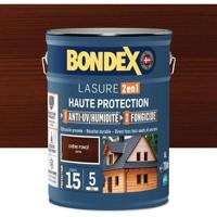 2 in 1 Hoge beschermingsbeits - Donker satijn eiken - BONDEX - 5 L