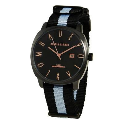 Devota & Lomba DL008MSPBKGR-04BLACK (Ø 42 mm) Heren horloge