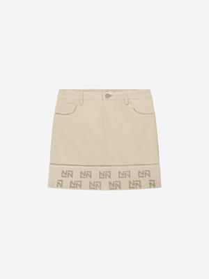 Nik&Nik zomer rok meisjes - taupe - Floor