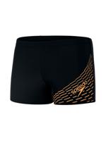 Speedo - Eco Aquashort - Medley Logo - Zwart - Oranje, Maat:S