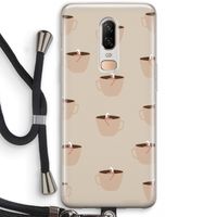 Morning coffee: OnePlus 6 Transparant Hoesje met koord