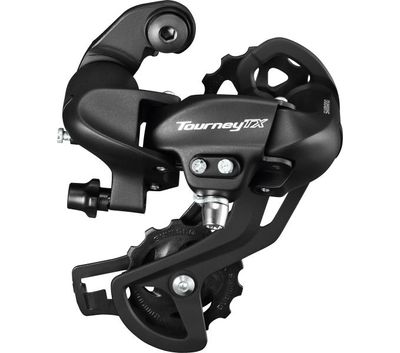 Shimano achterderailleur 7/8-speed tourney tx800 met padbevestiging zwart (werkplaatsverpakking)