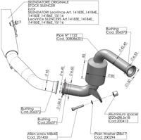 LeoVince reserve buis ers tube cat leo o.abe