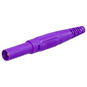 Stäubli XL-410 Laboratoriumstekker Stekker, recht Stift-Ø: 4 mm Violet 1 stuk(s)