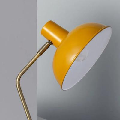 Tafellamp geel &apos;Unek&apos; geel E14 fitting verstelbaar bureaulamp 375mm