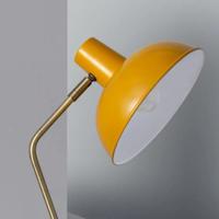 Tafellamp geel &apos;Unek&apos; geel E14 fitting verstelbaar bureaulamp 375mm