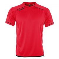 Hummel 110113K Leeds Shirt Korte Mouw Kids - Red-Black - 164